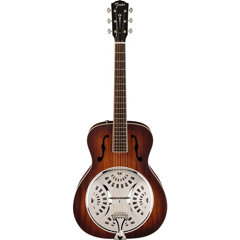 

Fender 097-0392-337 Paramount Resonator w/Electronics, Round-Neck Style, Walnut FB, Aged Cognac Burst Fender 097-0392-337 Resonator w/ Electronics, Round-Neck Style, Walnut FB,