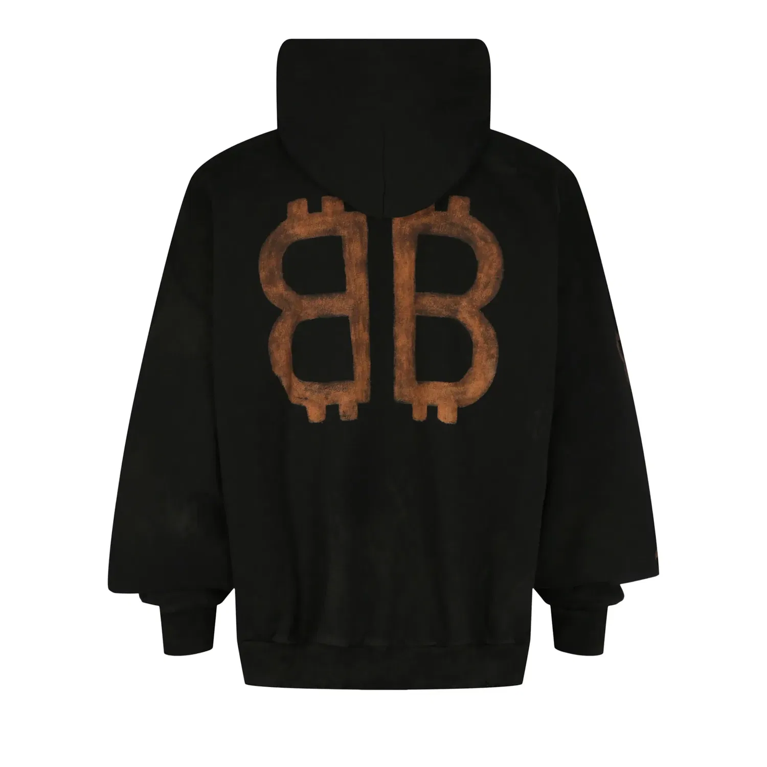 Худи Balenciaga Crypto Medium Fit, черный — фото 2