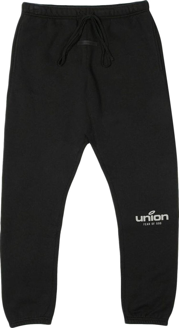 Спортивные брюки Fear of God Essentials x Union Vintage Sweatpant 'Vintage Black', черный — фото 2