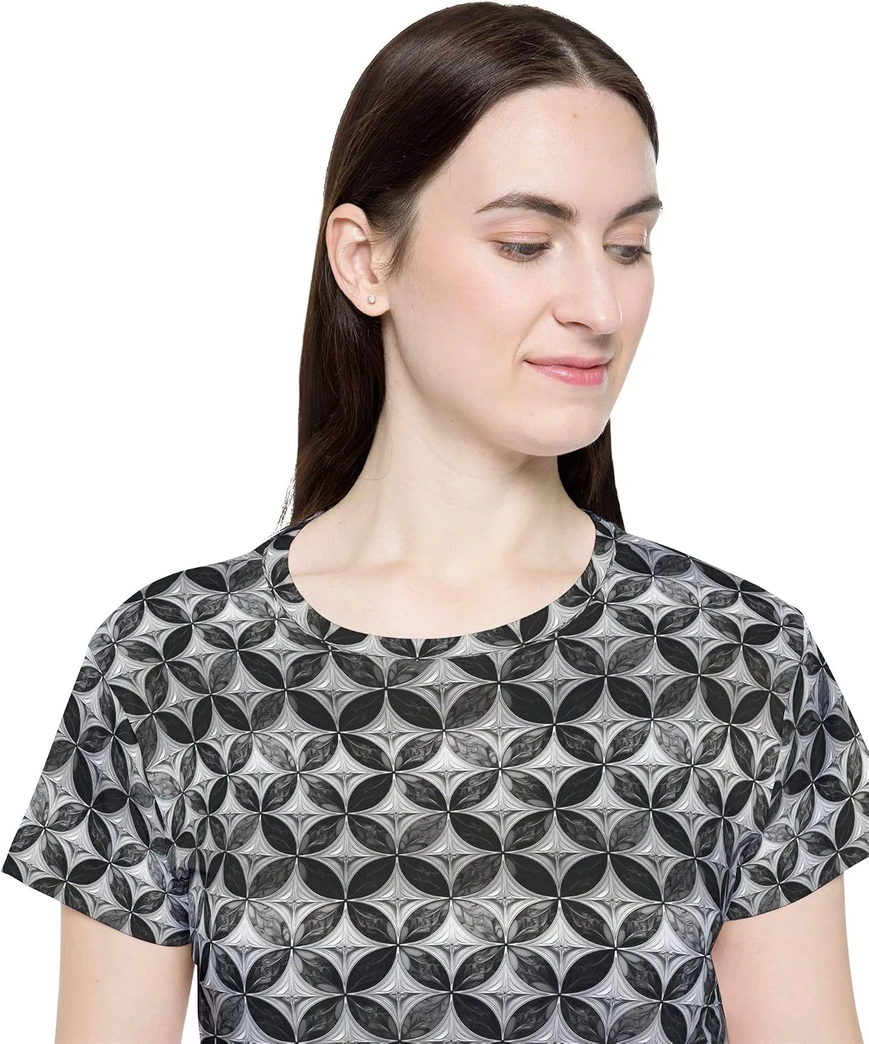 Женская спортивная футболка с принтом MonoWeave Line, Multicolor — фото 3