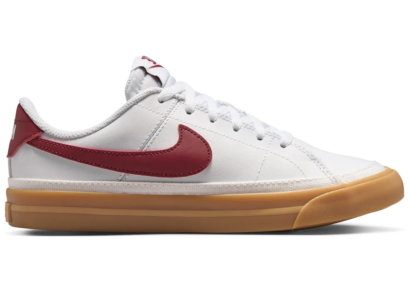 Детские кроссовки Lifestyle Nike Court Legacy, White/Gum Yellow/Team Red