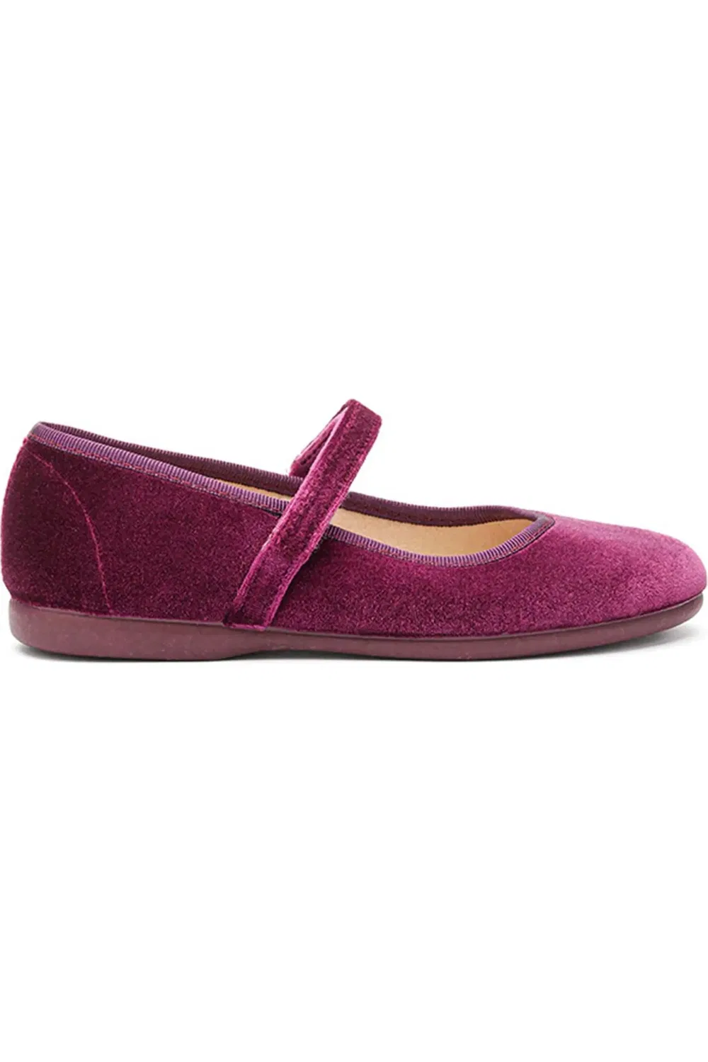 Детские туфли мэри-джейн на регулируемом ремешке Cassie Childrenchic, Plum — фото 2