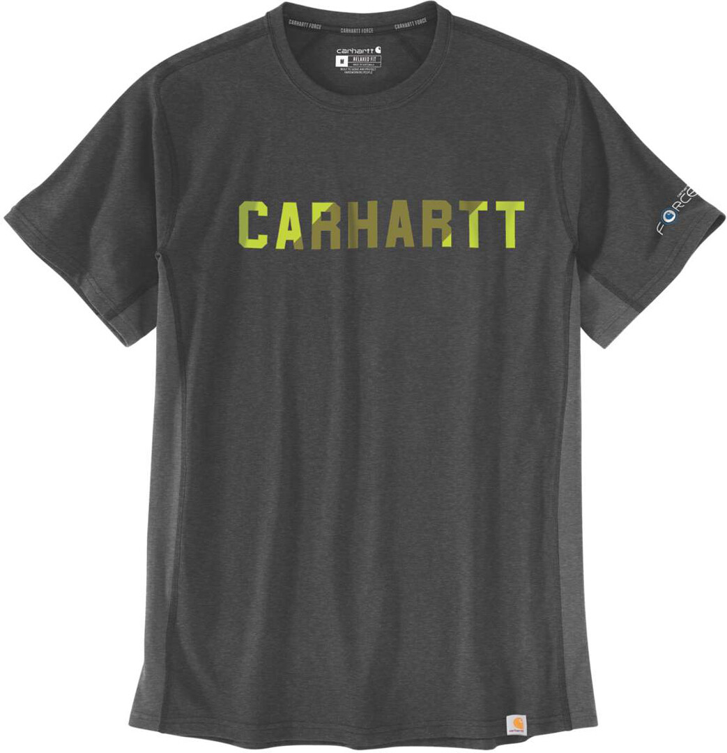 

Футболка Carhartt Force Flex Block Logo, темно-серый