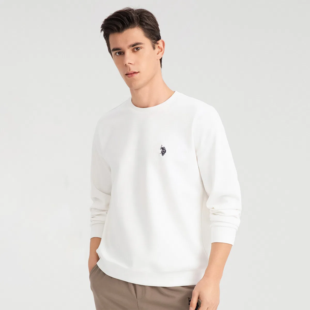 Свитшот мужской U.S. POLO ASSN., Khaki — фото 4