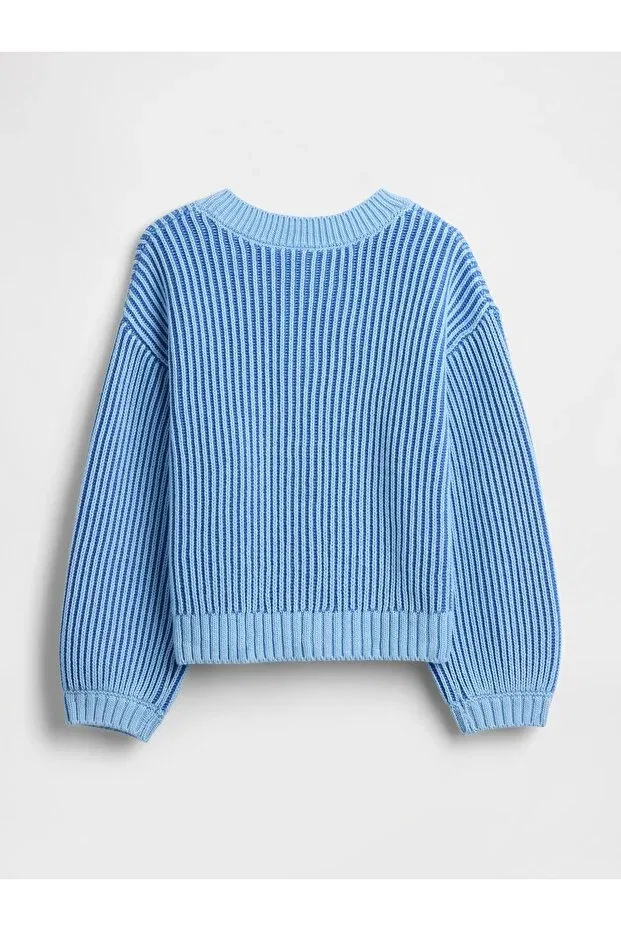 Детский кардиган для девочек с принтом Gap, Light Blue-001 — фото 2