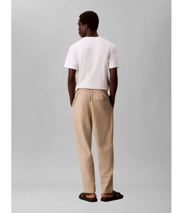 Брюки tapered fit Calvin Klein, бежевый — фото 3