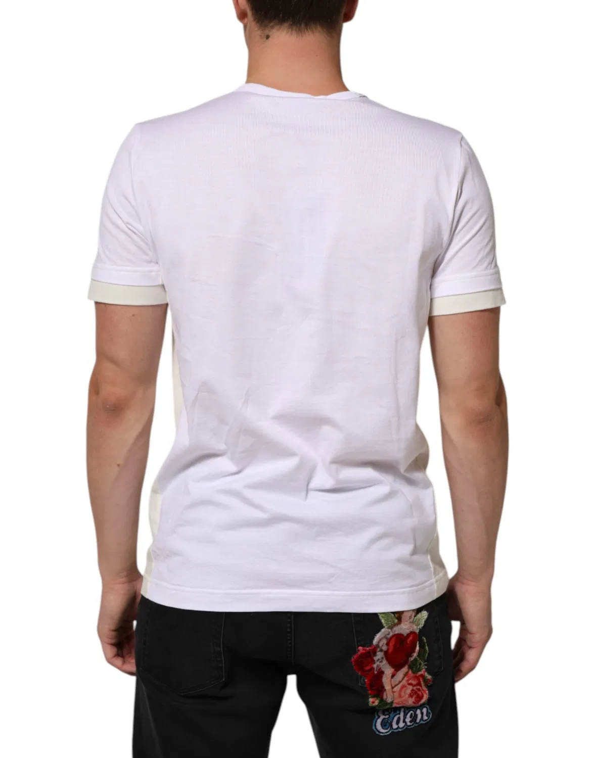 Мужская футболка с карманом и коротким рукавом Dolce & Gabbana, White — фото 4