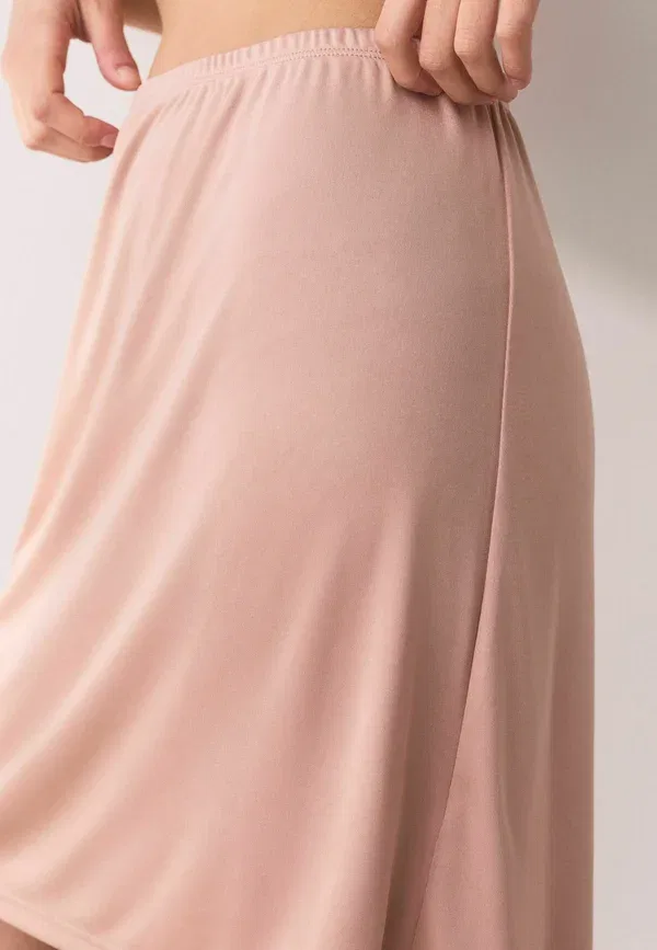 Юбка трапеция Short fit microfibre comfort slip skirt Next, Praline Nude — фото 3