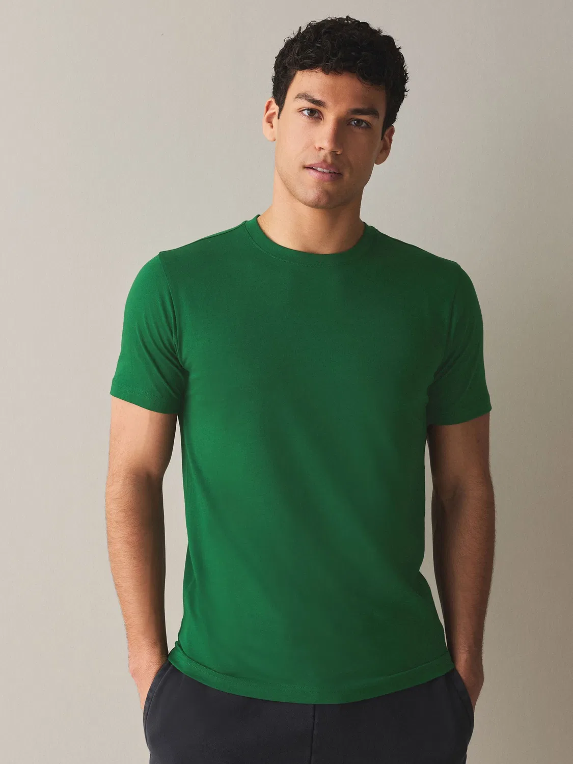 Футболка Slim Fit Essential Next, зеленый теннисный