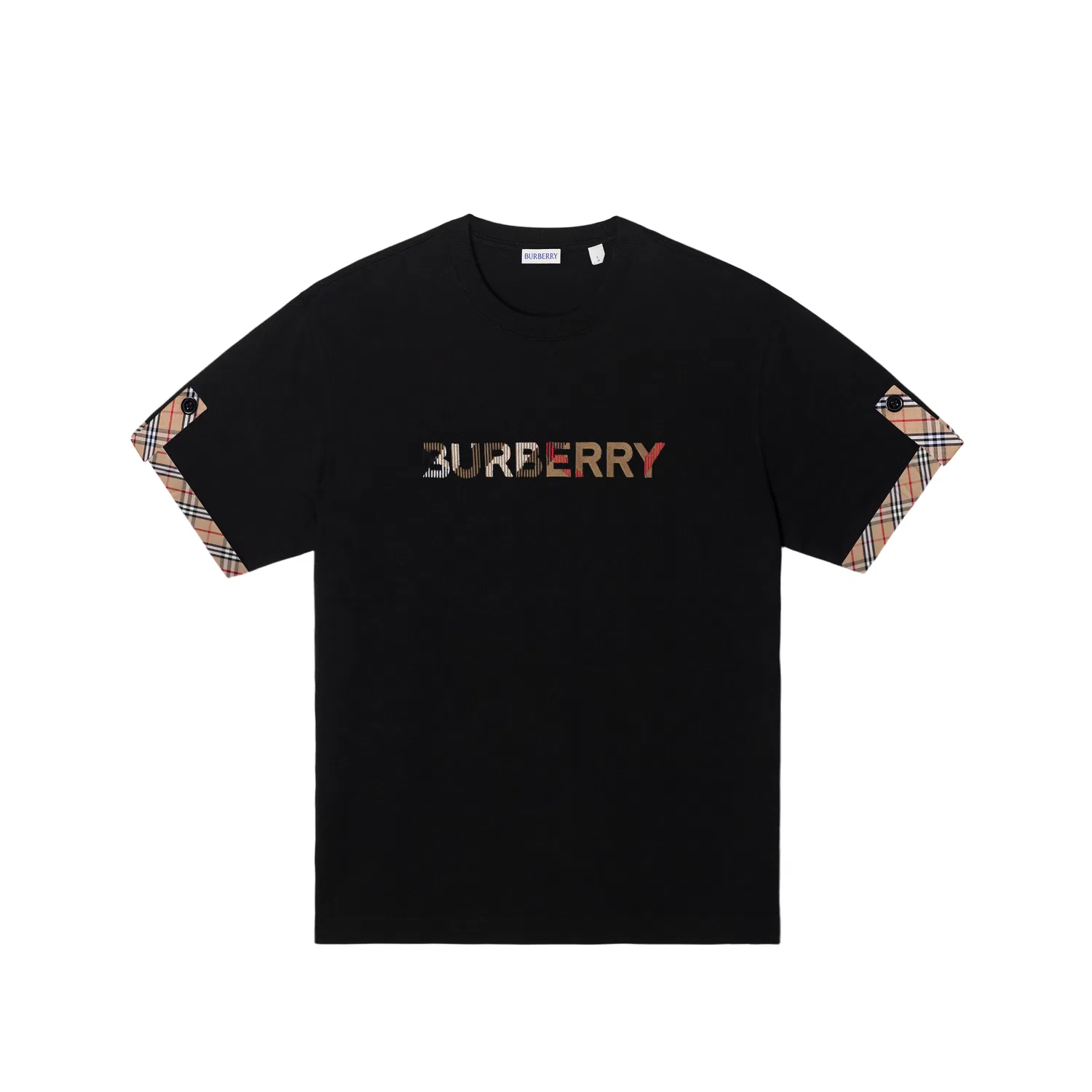 Мужская футболка с принтом Burberry, Plaid Emblem