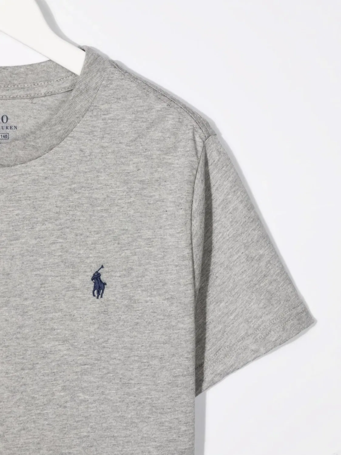 Polo Ralph Lauren Футболка из хлопка серого цвета — фото 2