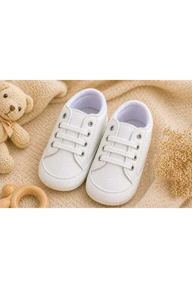 Детские ботинки для новорожденных белые Kindo Baby Baby&Kıds, White