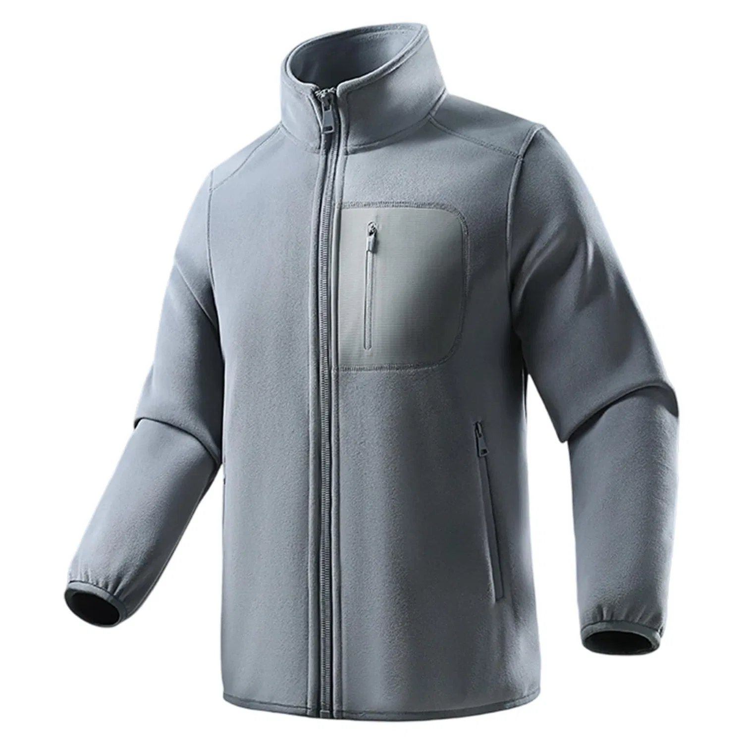 Женская ветрозащитная куртка с утеплителем для активного отдыха, Light Gray-c — фото 4