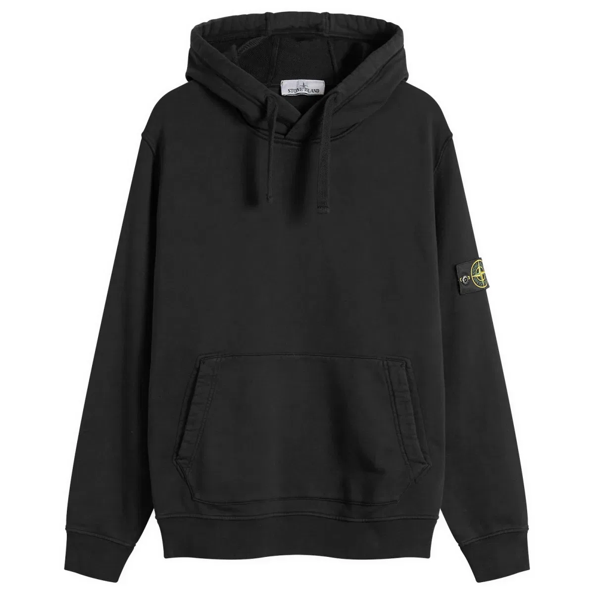 Худи из хлопка с капюшоном Garment Dyed Stone Island, Black