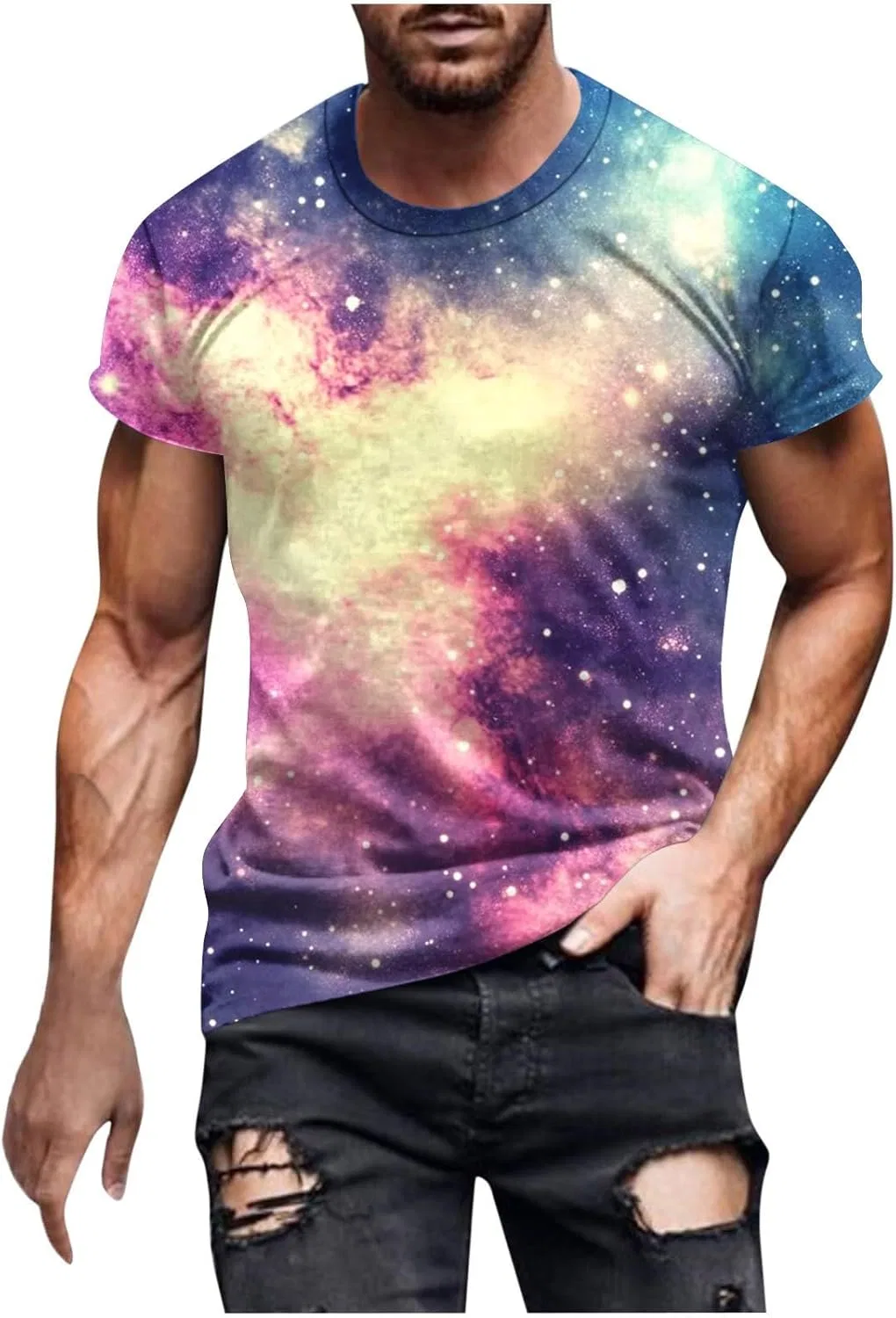 Мужская футболка с принтом Casual Summer, Multicolor