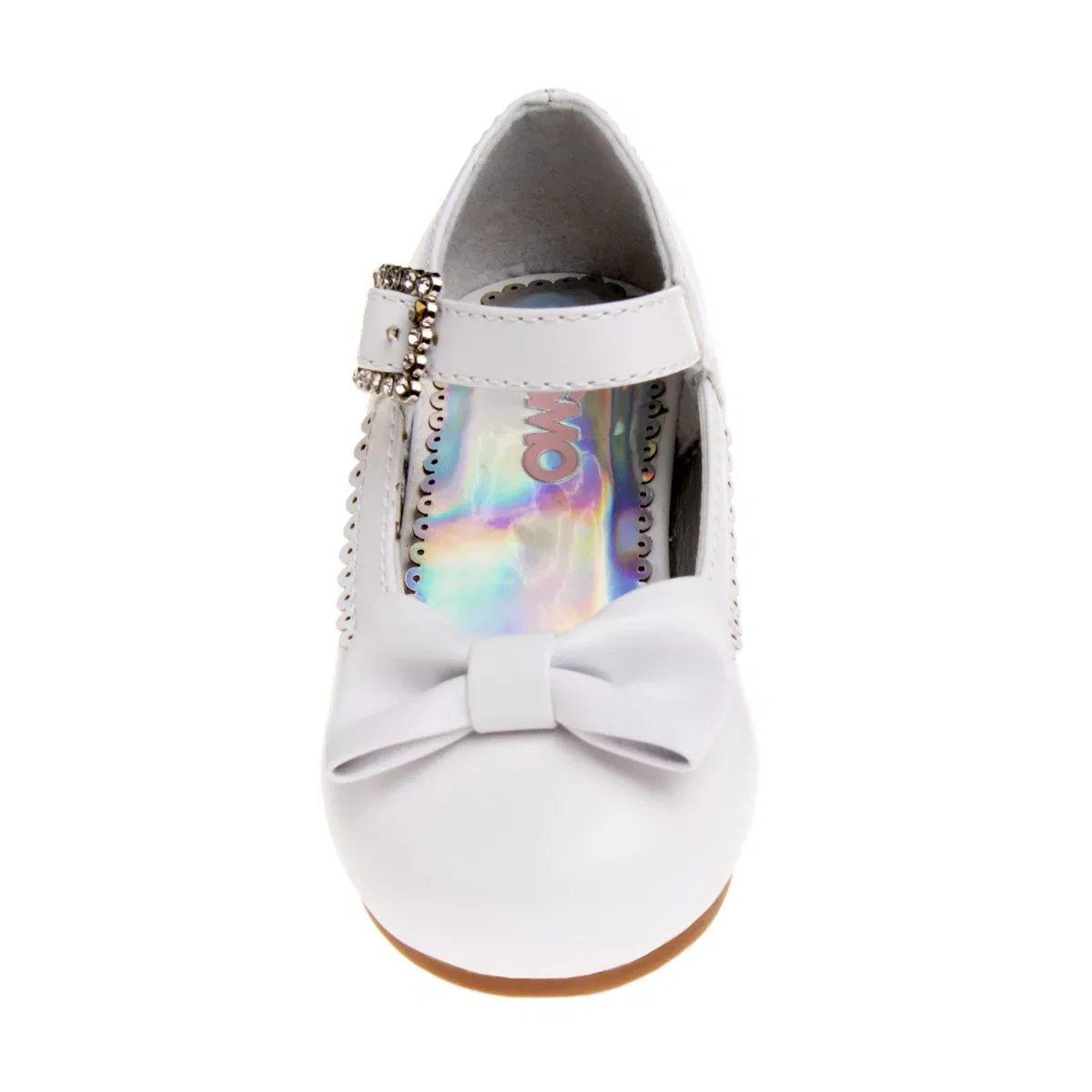Детские туфли для девочек с блестками Josmo Shoes, White — фото 4