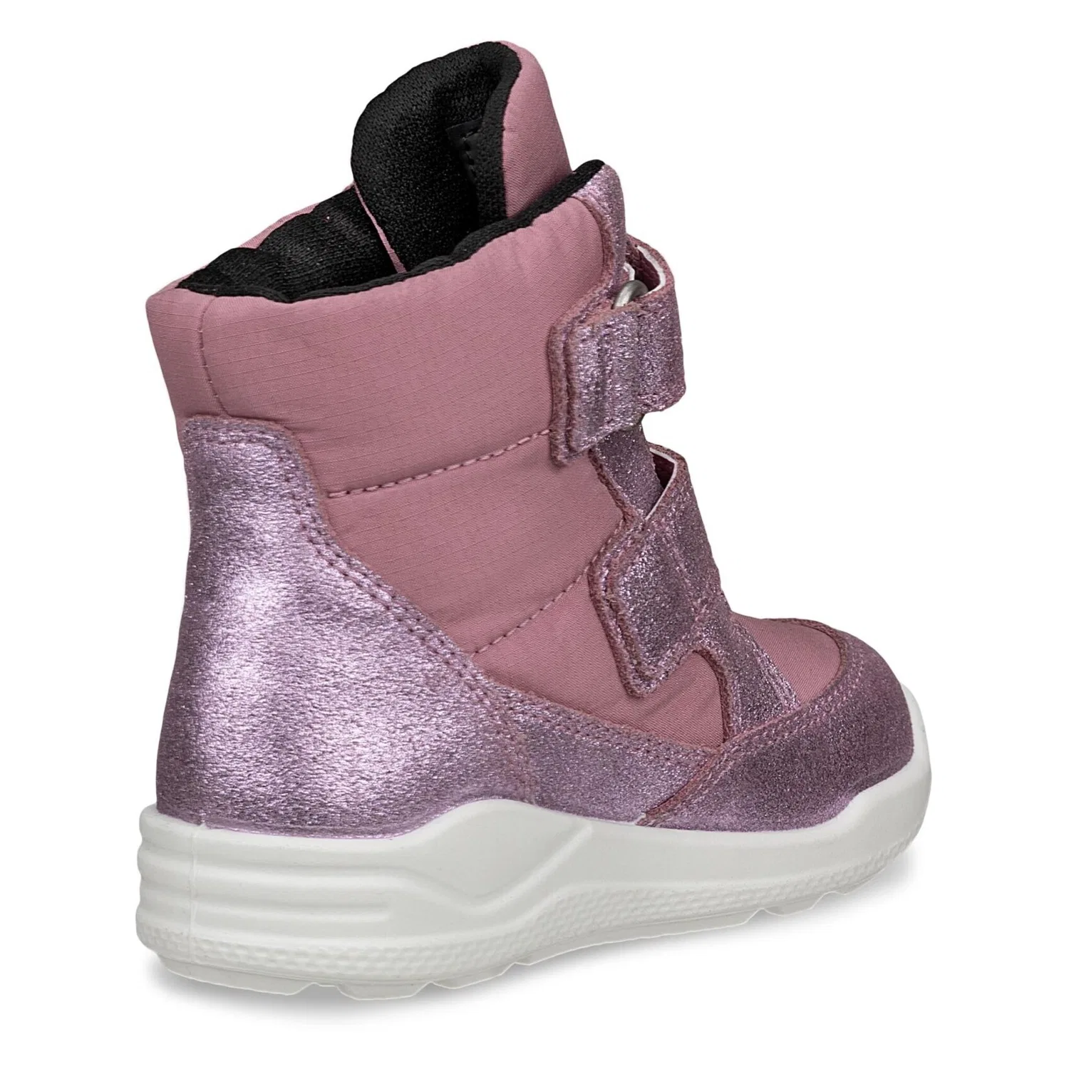 Детские зимние ботинки на липучках Urban Mini Ecco, Pink-Lilac — фото 2