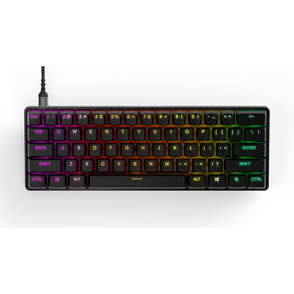 

Проводная игровая клавиатура SteelSeries Apex Pro Mini (60%), черный