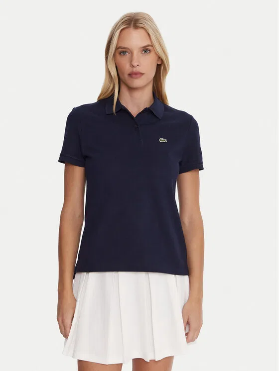 Поло Lacoste classic fit, темно-синий