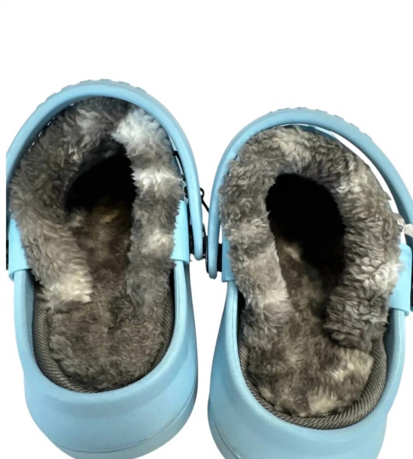 Детские клоги для мальчиков с круглым носом Varsity Lined Clog JOYBEES, Sky Blue/ Grey Cloud — фото 2
