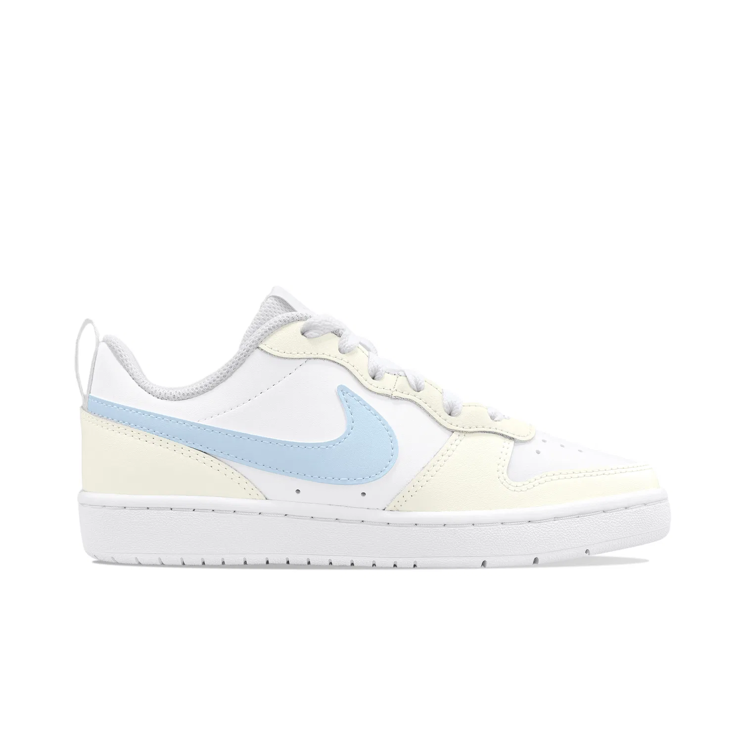 Детские кеды для скейтбординга Nike Court Borough White Yellow (Light Floral Bloom) — фото 4