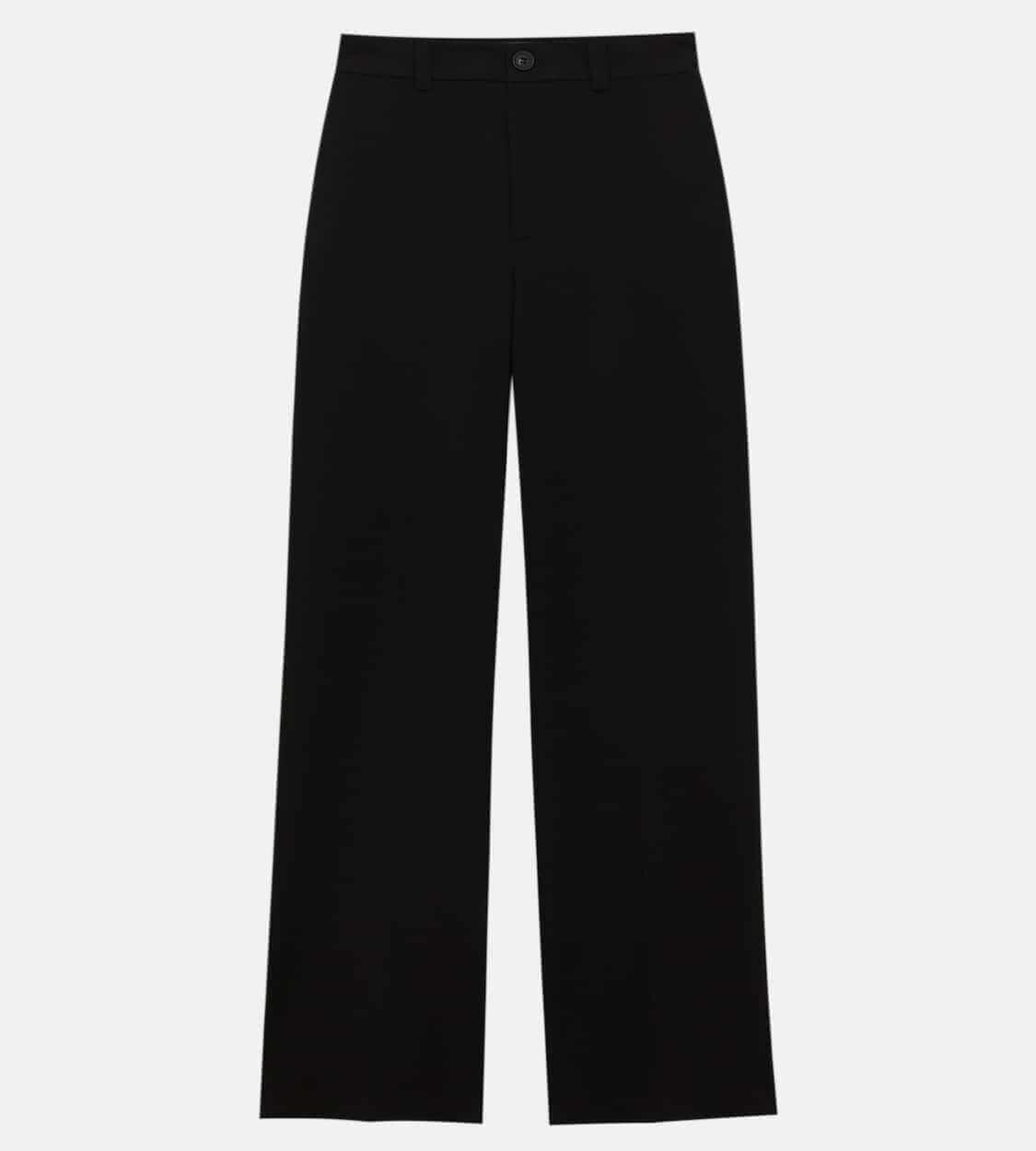 

Элегантные брюки прямого покроя Pull&Bear, черный