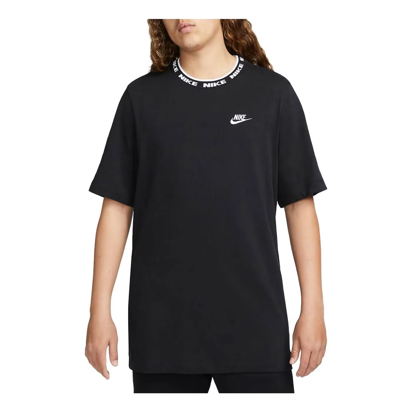 Футболка с принтом Sportswear Club Nike, черный
