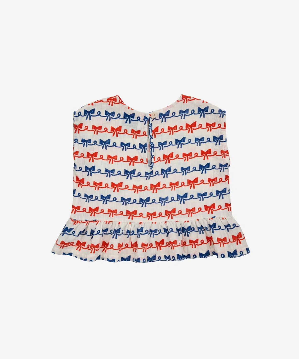 Детская блузка с принтом Ribbon Bow BOBO CHOSES, Off White — фото 4