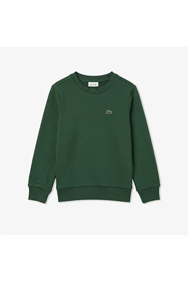 Детские свитшот для девочек с длинным рукавом Lacoste, 132-Green — фото 2