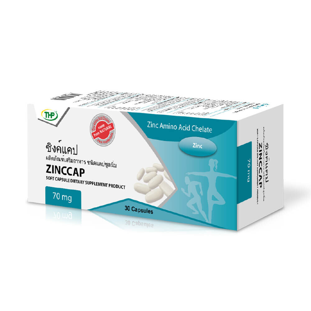 

Добавка THP Zinc Oxide White Blood Cell Support, 70 мг, 30 капсул