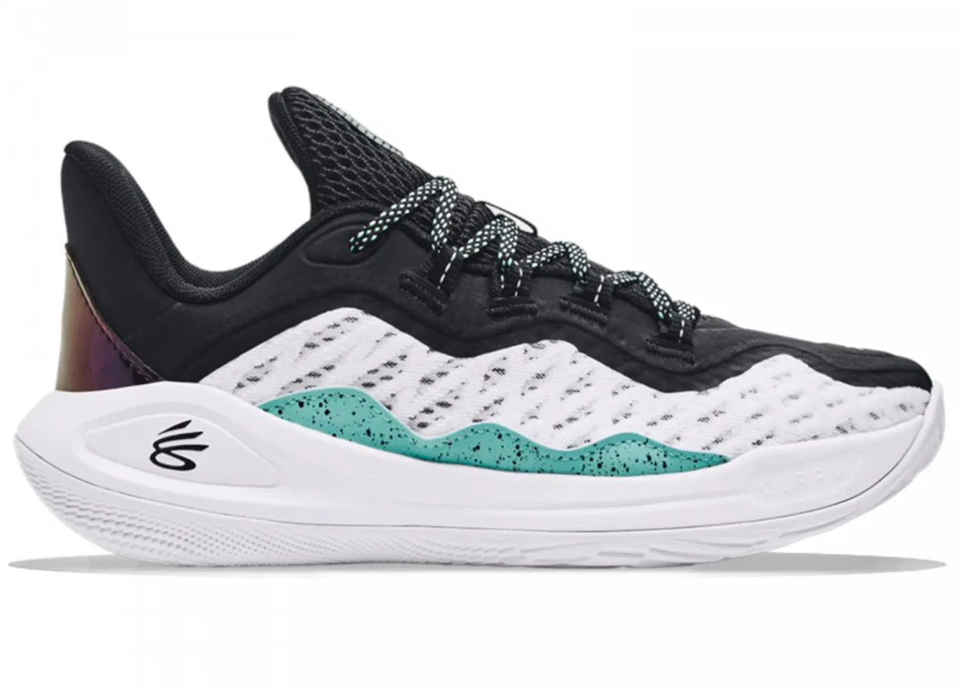 Детские кроссовки для баскетбола с шнуровкой Under Armour Curry 11, White/Black