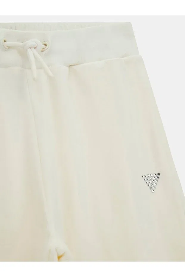 Детские спортивные штаны для девочек хлопковые Guess, Nude Color — фото 3