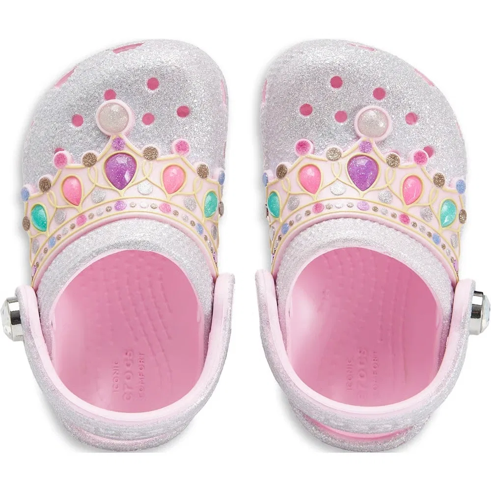 Детские классические сабо IAM Crocs, Pink Glitter — фото 4