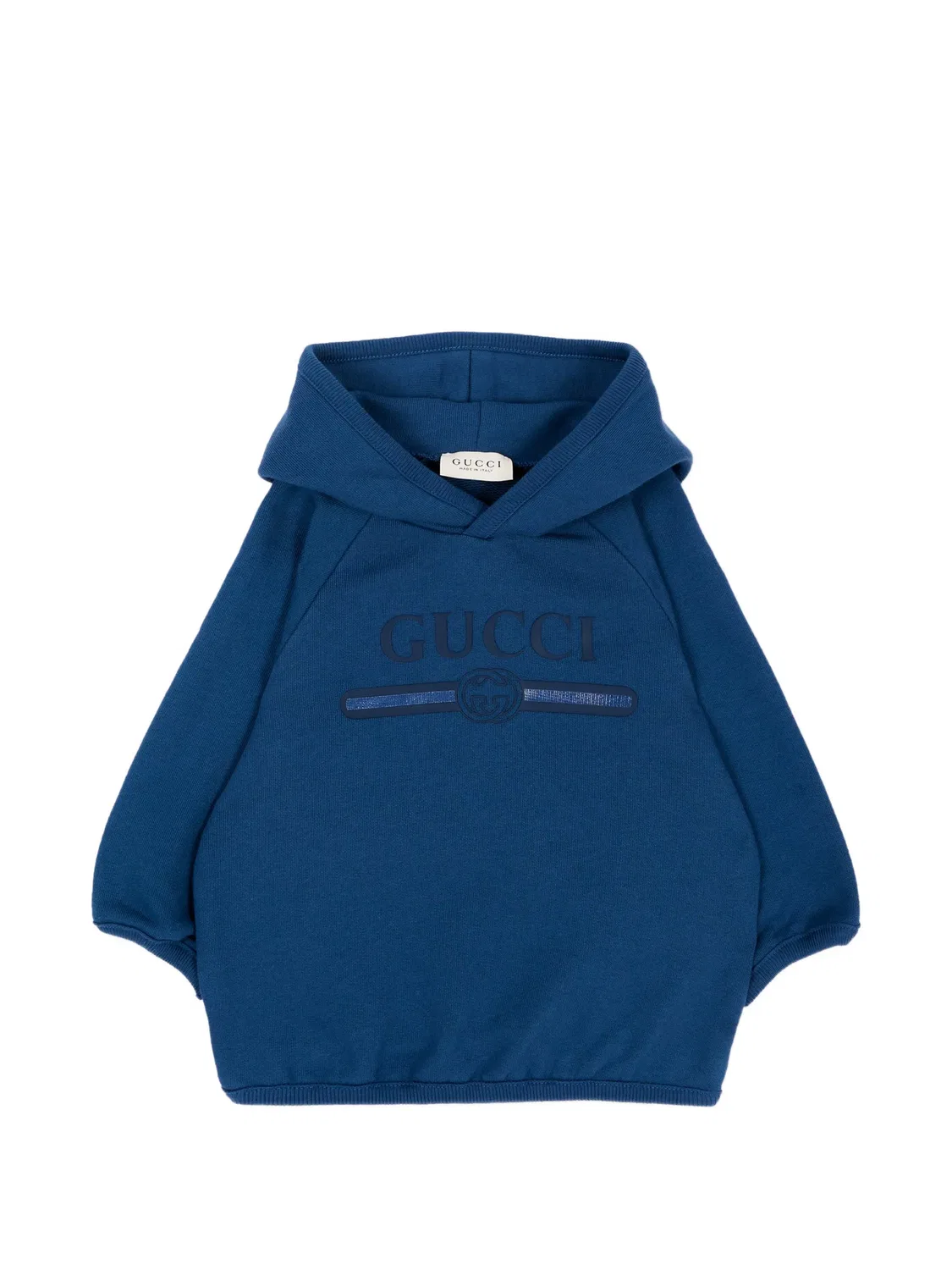 Худи с логотипом Gucci Kids, синий