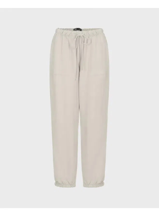 Брюки на завязках Zara, белый