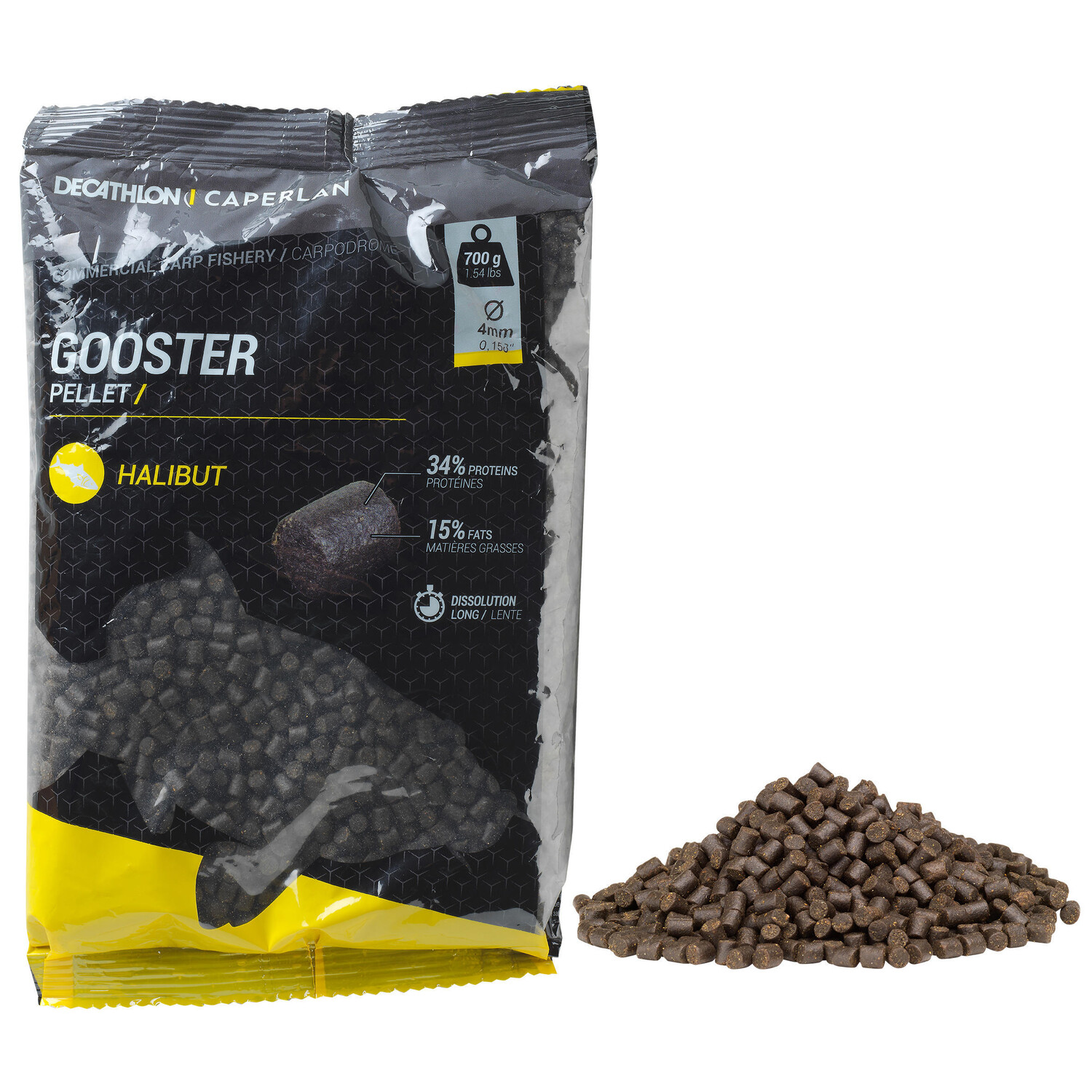 

Пеллеты Gooster палтус 4 мм 0,7 кг CAPERLAN, бархатный коричневый