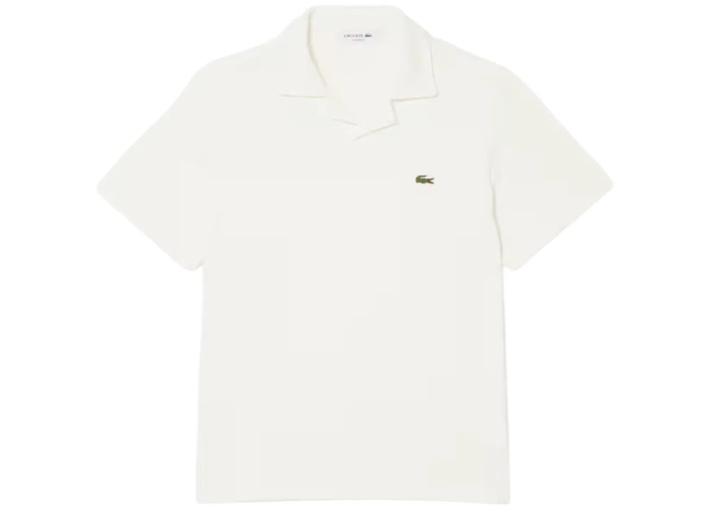 Мужское поло Lacoste Chambray с коротким рукавом, отложной воротник, прямой крой