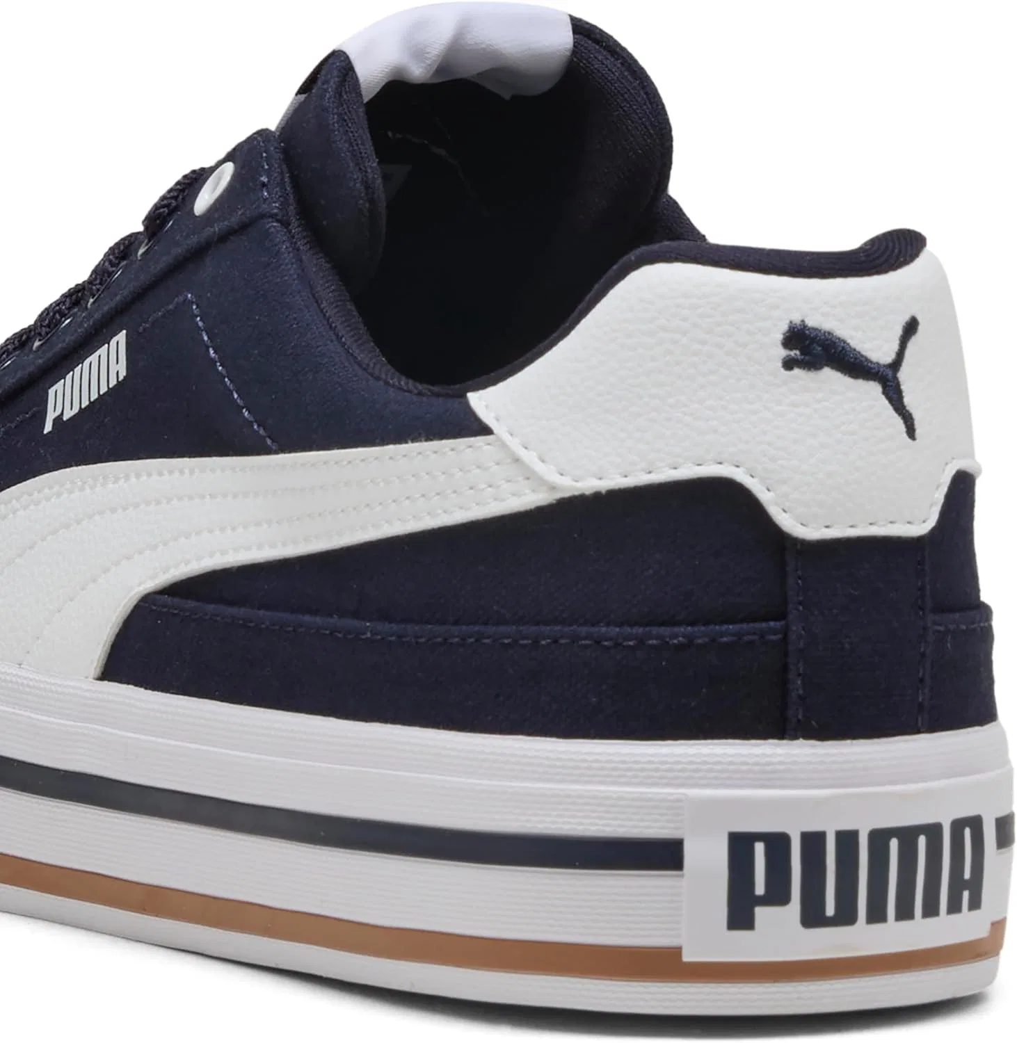 Мужские кроссовки PUMA Court Classic Vulc, New Navy Puma White — фото 2