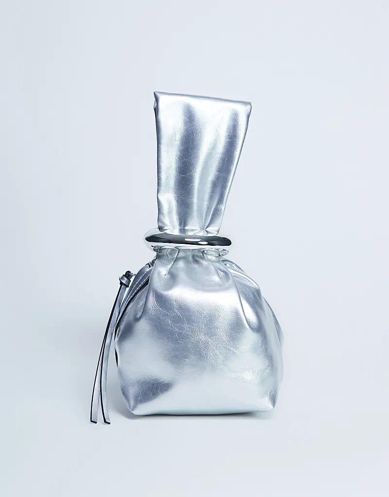 

Мини-сумка Topshop Gee с фурнитурой серебристого цвета