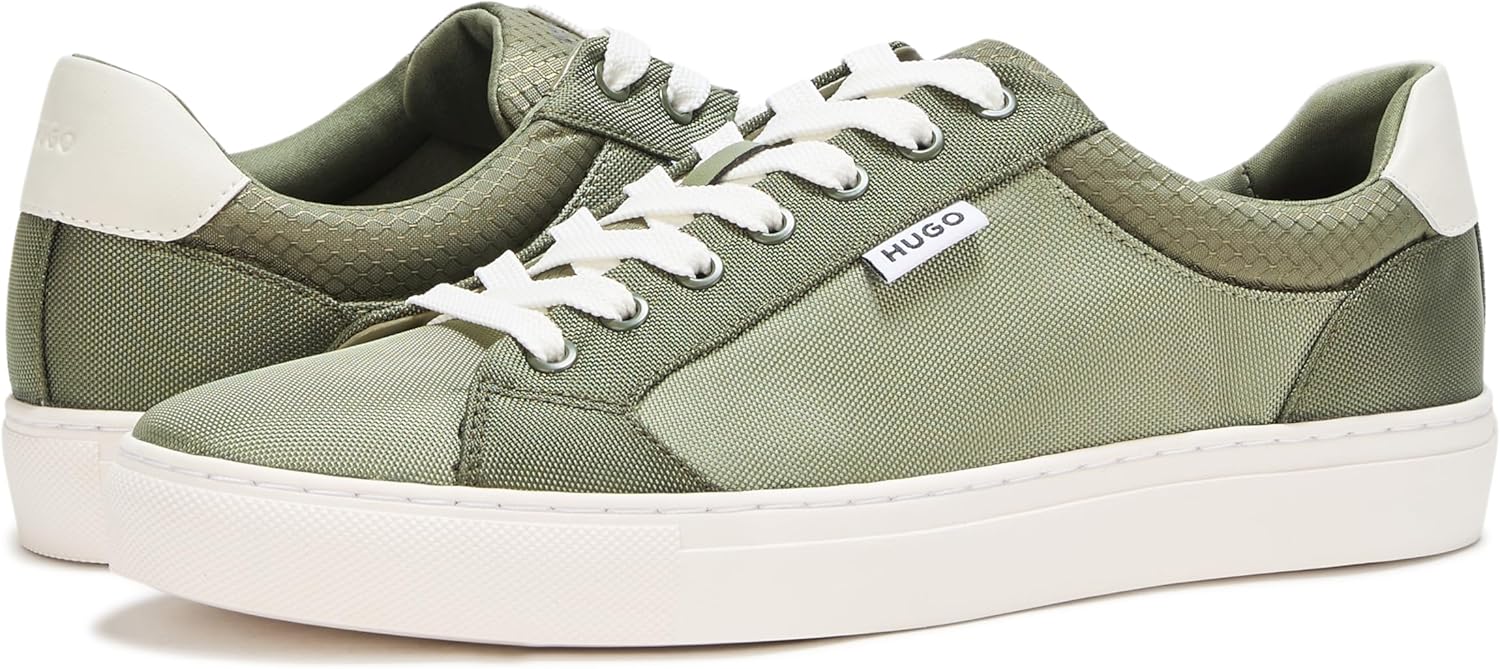 Мужские кроссовки HUGO Morrie с низким профилем и подошвой Cupsole, Garden Moss — фото 3