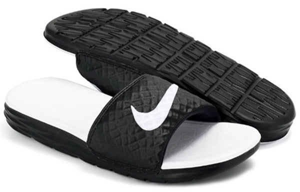 Тапочки benassi solarsoft 'black' Nike, черный — фото 3