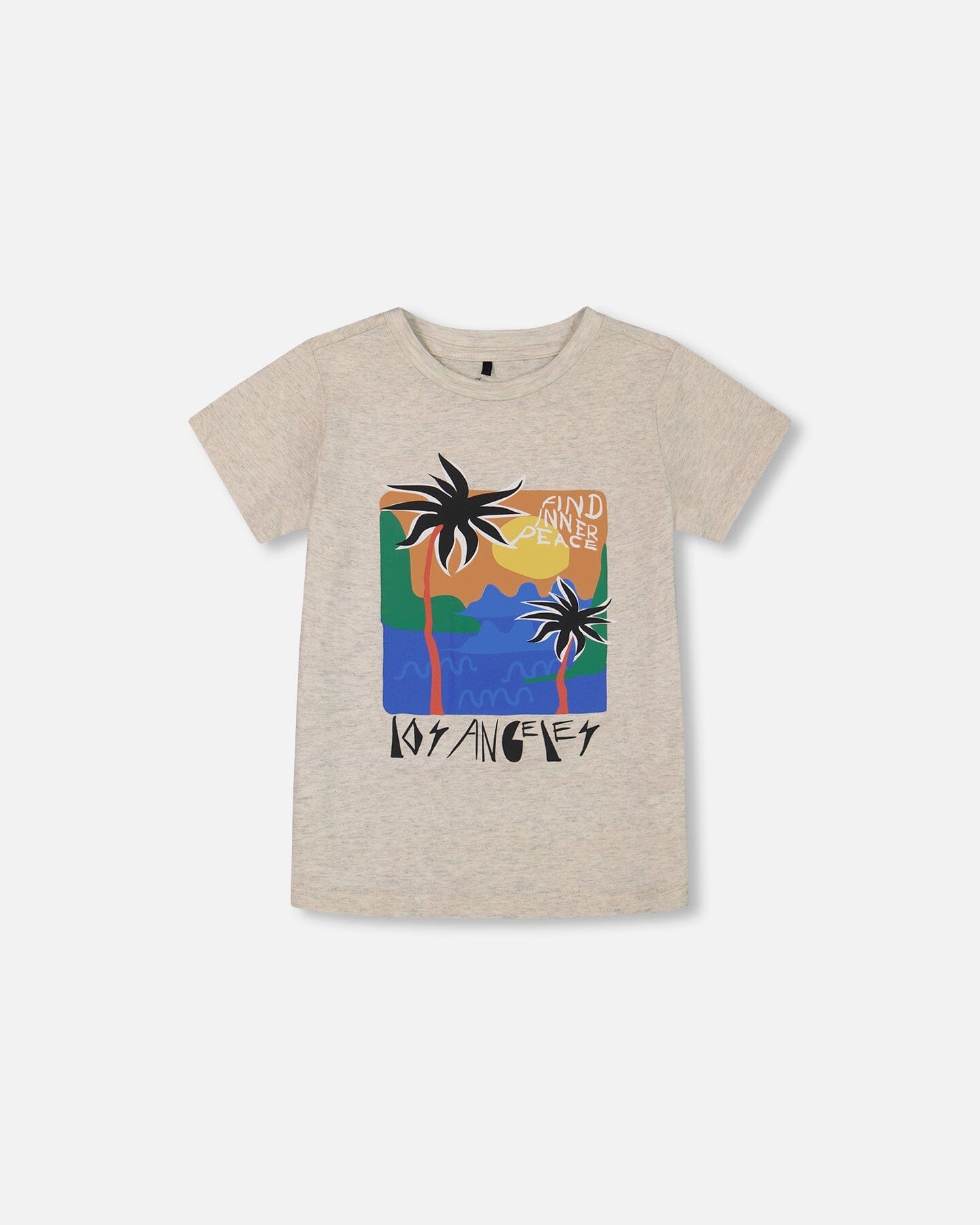 

Органический хлопковый графический футболка светло-серый Shimmer Deux par Deux