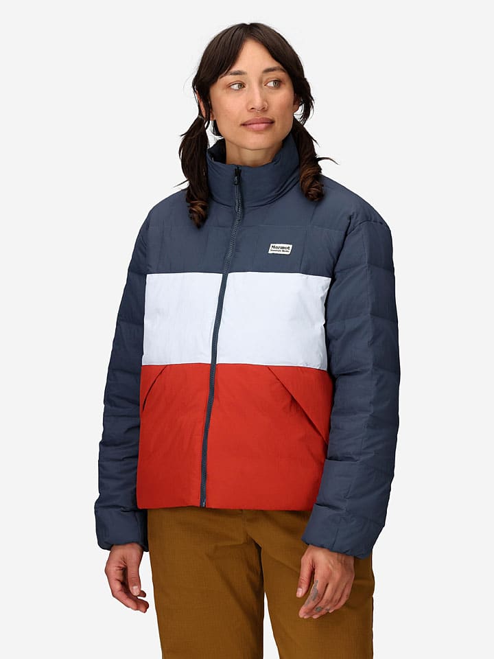 

Marmot Стеганая куртка "Ares" темно-синего/белого/красного цвета