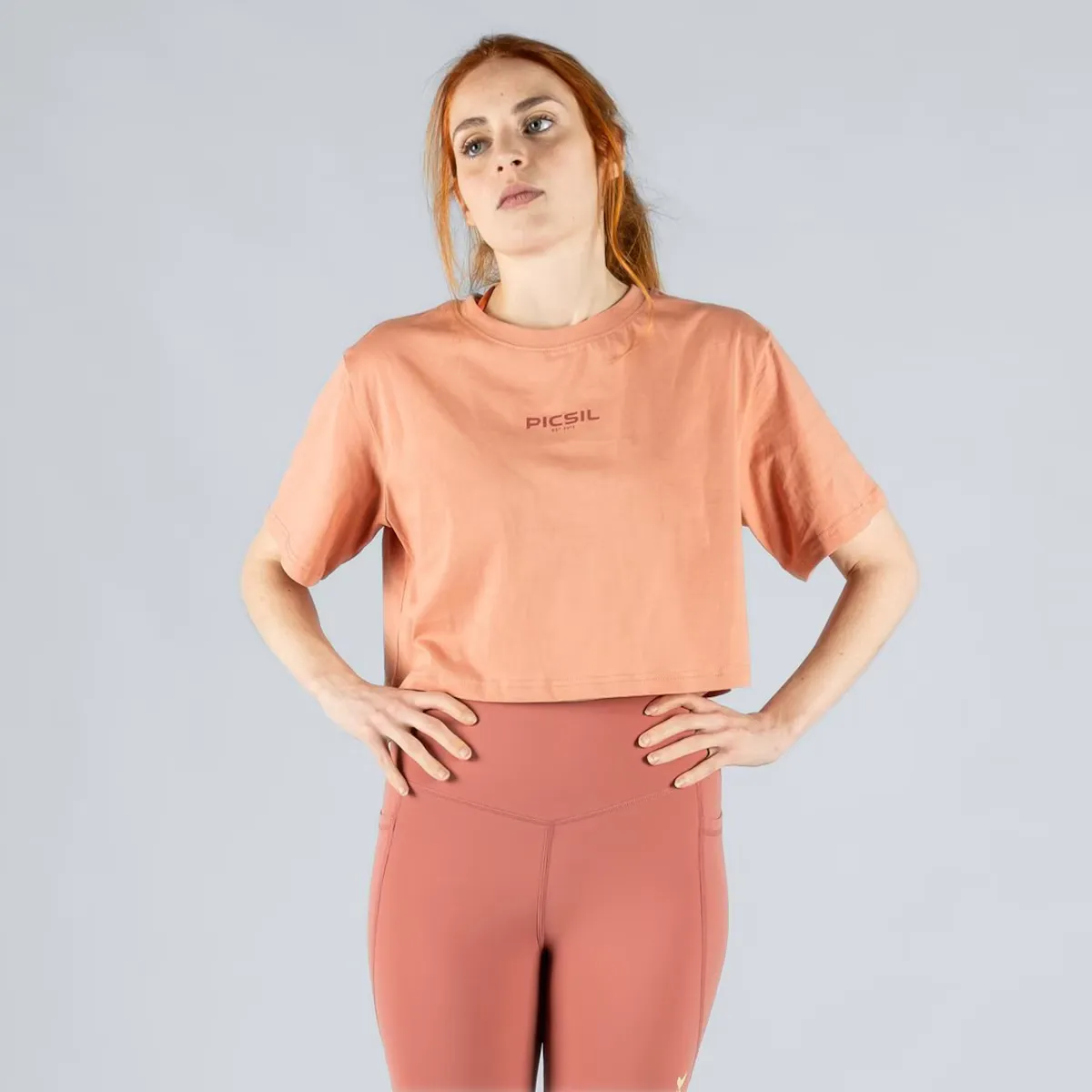 

Женская футболка из коллекции Rise Picsil, цвет Naranja claro