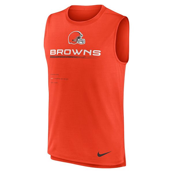 Мужской оранжевый майка-борцовка Cleveland Browns Nike — фото 3