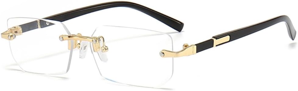 

Солнцезащитные очки с защитой UV400 | Без оправы, металлические петли, градиентная оправа | для женщин и мужчин, для занятий спортом на открытом воздухе и вождения DSVIGF, 02