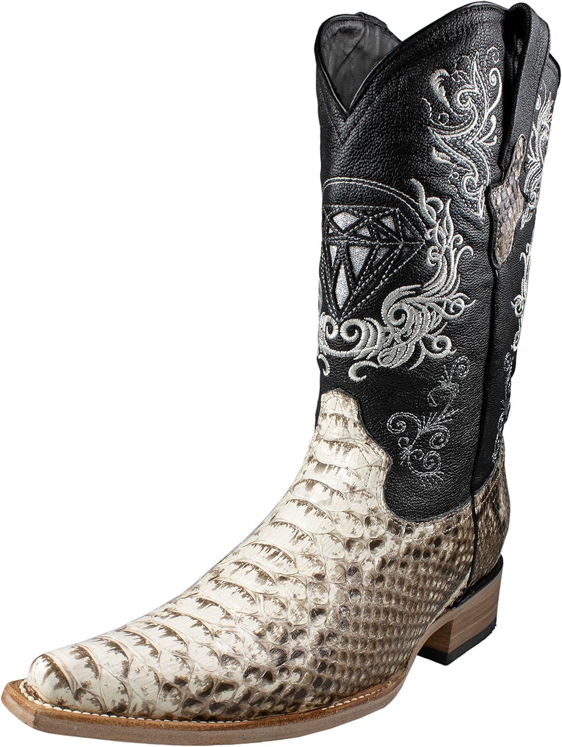 

Ковбойские сапоги из экзотической кожи питона, натуральный цвет White Diamonds Boots, Natural