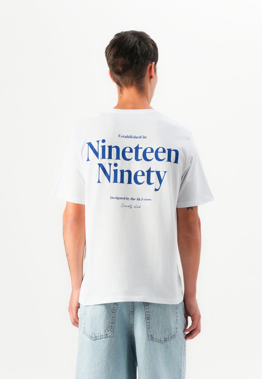

Футболка Jack & Jones JJNINETY TEE CREW NECK, White, Белый, Футболка Jack & Jones JJNINETY TEE CREW NECK, White