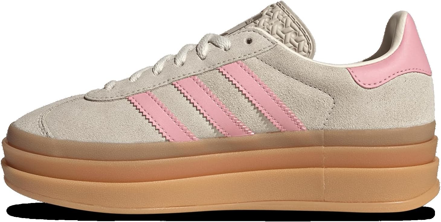Детские кроссовки adidas Gazelle Bold, розовый/бежевый — фото 2