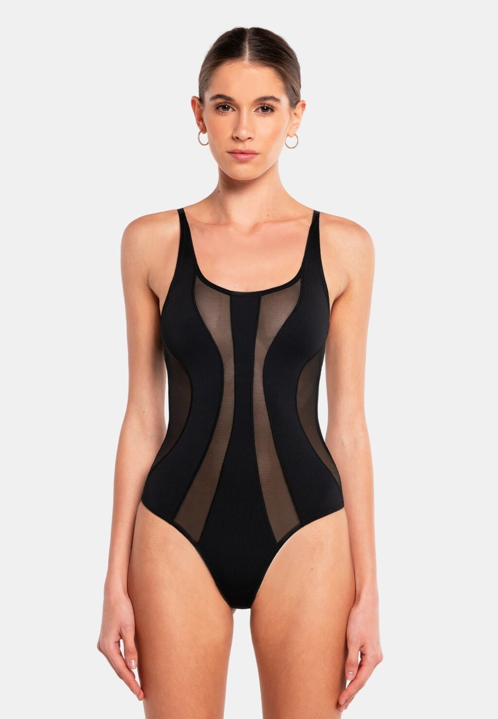 

Боди TWIST MESH OW Collection, черный